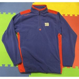Vintage New York Giants NFL Fleece Jacket Sweater Pullover Sz Large Red Blue NY